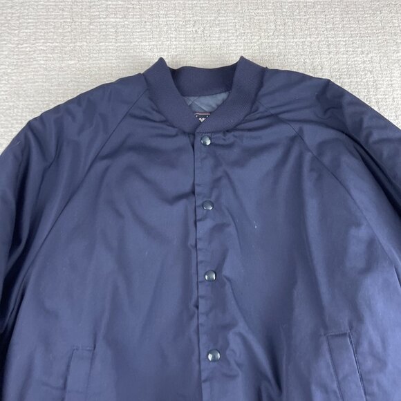VINTAGE King Louie USA Bomber Jacket Men XL Navy Laborers Indianapolis Local 120 - Picture 8 of 16